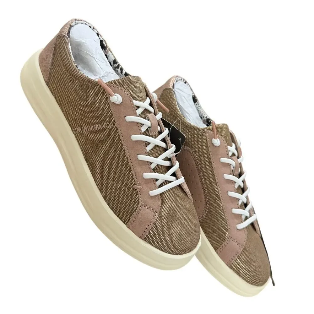 NWT HEYDUDE Women's Karina Shimmer Casual Slip-Ons Color: Rose Gold Size 7